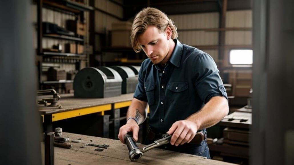 Man working